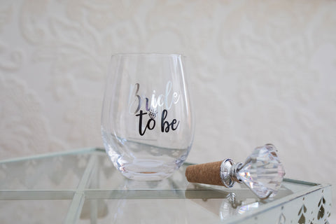 Bride To Be Wine Glass Set