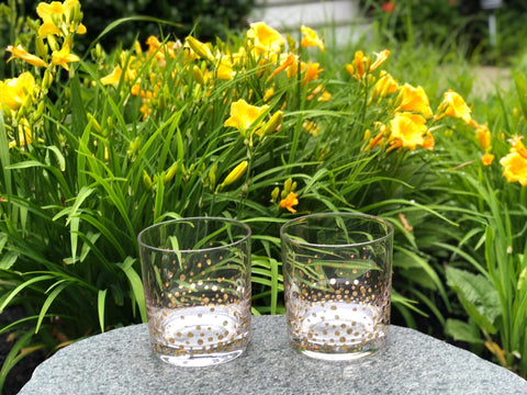 Gold Confetti Tumblers