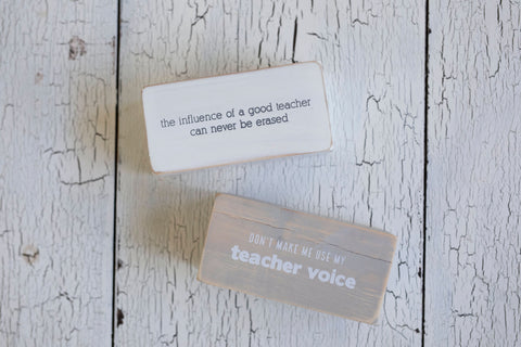 Teacher Sentiment Blocks